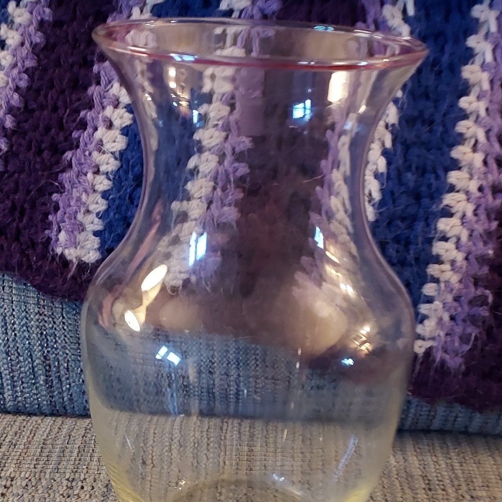 Libbey Clear Glass Bouquet Vase